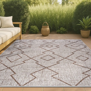Carwa Tribal Diamond Trellis Indoor/outdoor Area Rug